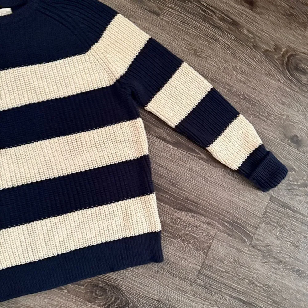J. Crew Shaker Stitch Cotton Sweater